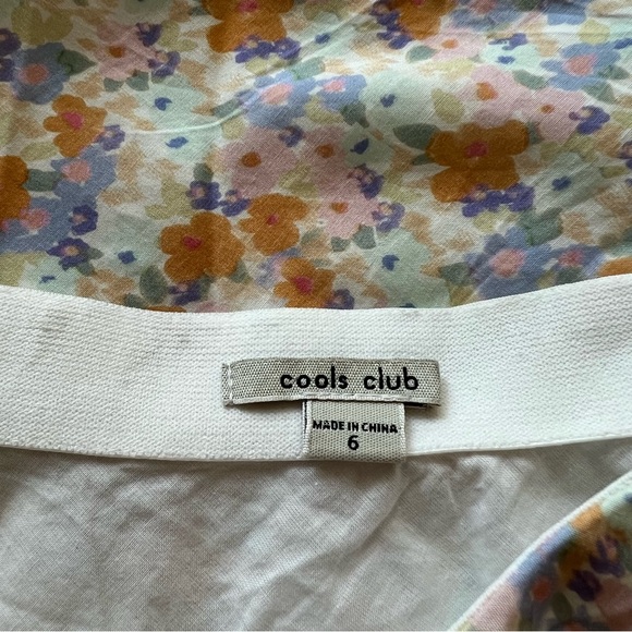 Cools Club Mini Floral Skirt Size 6 Small - Picture 3 of 8
